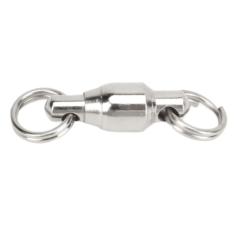 50pcs Ball Bearing Swivels Connector High Strength Stainless Steel Solid