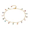 LOYATA Gold Anklet For Women Evil Eye Anklet Dainty Beaded