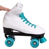 C SEVEN C7skates Quad Roller Skates | Retro Design (Teal,