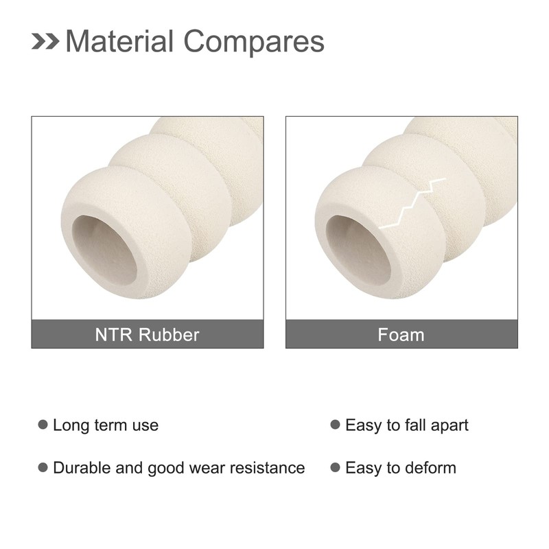 sourcing map Door Handle Covers, 8Pcs 5.51" Nitrile Rubber Sleeves