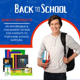 Back to School Middle School Supply Bundle - Junior High School Supply Kit - 36 Pieces