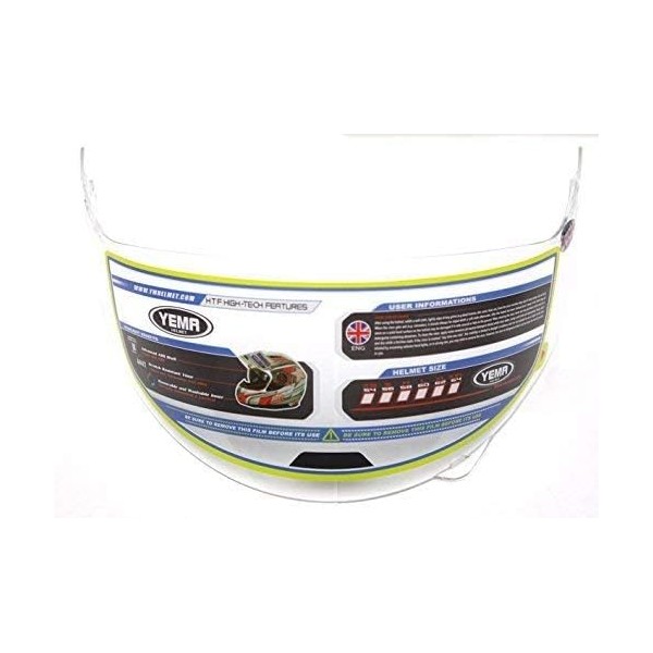 YEMA Helmet Visor Face Shield for YM-925/926, Clear Visor