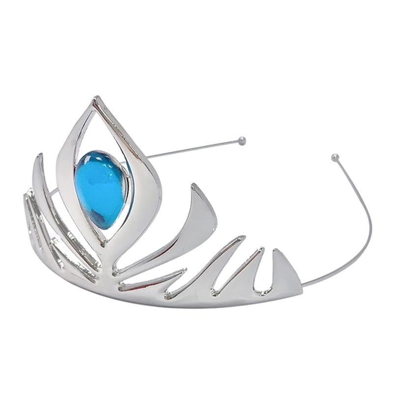 Kuzhi Princess Queen Elsa Coronation Crown (Silver)