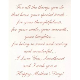 Magic Moments Sweetheart,  Happy Mother's Day (M)