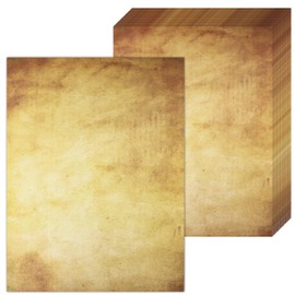 AUNHOKE Certificate Paper A4 Printable Vintage Paper 100 g/m² Printed on Both Sides Writing Paper Writing Paper 50 Sheets Retro Writing Paper Printing Paper for Invitations, Crafts, Letter Writing and