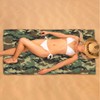 GzLeyigou Army Print Camouflage Thick Beach Towel Microfiber Lightweight, Quick
