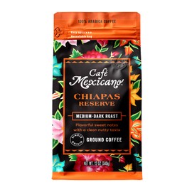 Café Mexicano - Chiapas Reserve Ground Coffee - Specialty Arabica Coffee Sourced from Mexico - 12 oz. Bag
