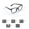 AFNWQI Fashion Square Blue Light Blocking Glasses - Clear Computer