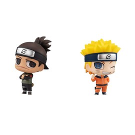 Chimi Mega Buddy Series! Naruto Umi Dolphin & Naruto Uzumaki Set, Approx. 2.6 inches (65 mm), PVC Pre-painted Complete Figure