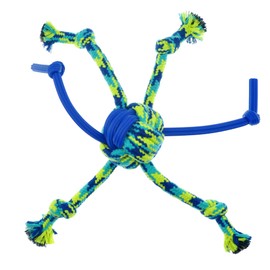 ZEUS K9 Fitness Dog Toys by ZEUS Rope & TPR Spider Ball, Dog Rope Toy for Chewers (Color May Vary)