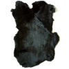 Unbranded 4pcs Real Black Rabbit Skin Pelts Leather Hides Genuine