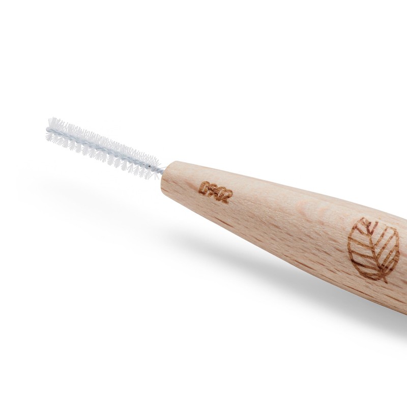 Georganics Beechwood Interdental Brushes ISO 2 (0.5mm) - Naturel and
