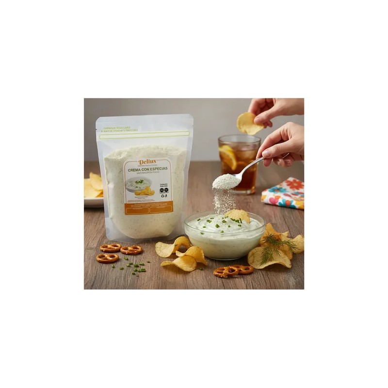 Polvo Sazonador Crema Con Especias Para Papas, Botanas 500g