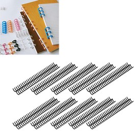 10PCS Plastic Binding Spines 19mm 30 Rings Comb Binder Compatible with A4 B5 A5 Paper Size 150 Sheets Capacity Spines Binding Comb for A4 B5 A5 Paper Book Paper Comb Binder (Black)