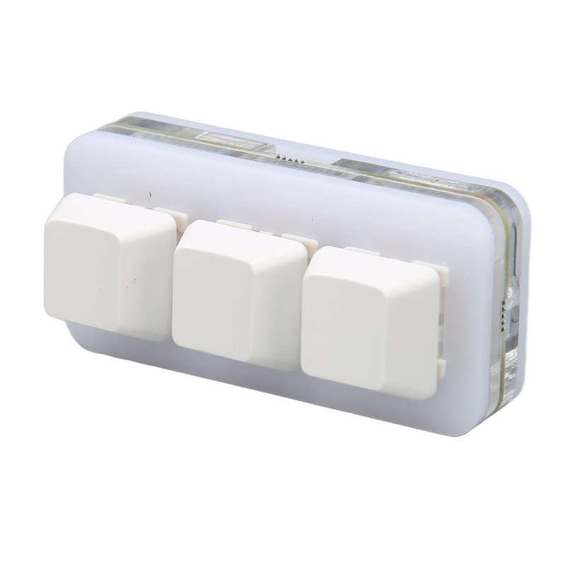 USB 3 Key Mini Keypad RGB LED Backlight Supports Hot