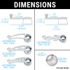 Autoloc Brushed Billet Aluminum Interior Car Door Handle Levers (Pair)