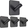 Adhesive Towel Hooks for Bathroom & Kitchen – Heavy-Duty Stainless