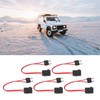 5pcs Automotive Automotive Blade Fuse Holder Kit 16AWG Mini Fuse