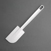 Vogue Rubber Ended Spatula 25.5 cm/10 inch, White, ABS Handle