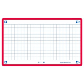 Oxford Flash 2.0 Index Cards A7, Flashcards, 75 x 125 mm, Squared, Red, 80 Sheets