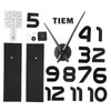 DIY Wall Clock Innovative Acrylic Mirror Sticker Clock Kit for