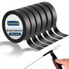 Taiyeestar Insulation Tape, Black, 6 Rolls of Insulation Tape, Waterproof,