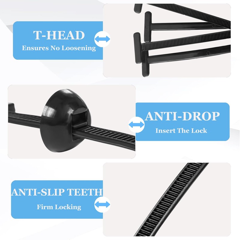 FXHDC-M 20PCS Universal Nylon Cable Tie Buckle Kit - Heavy