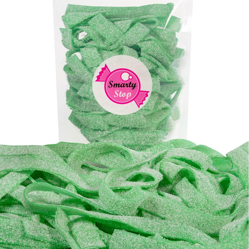Smarty Stop Sour Gummy candy Strips (Green Apple, 1 Pound)