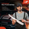 A-Premium Rear Tailgate White Handle Garnish Finisher Molding Compatible with