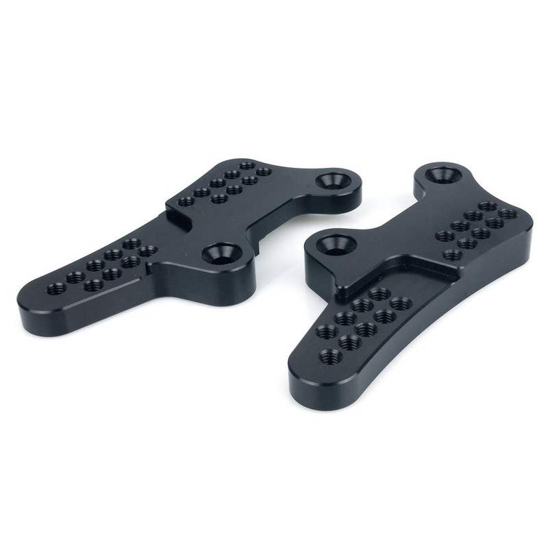 KTM 1290 Footrests SD Adapter Conversion Kit Black Construction