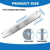 5PCS Flat Steel Stakes for Concrete Forms - 15.7 x
