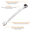 sourcing map Ratcheting Wrench 9/32 Inch Box and Open End