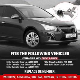 ISINSWIFT 902-846 Upgraded Aluminum Coolant Housing Water Outlet Fit for Chevy Cruze 2011-2015, Cruze Limited 2016, Sonic 2012-2020, Trax & Buick Encore 2013-2019, 1.4L, Replace# 25193922, 55565334