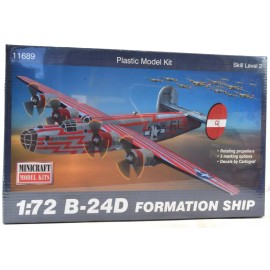 Minicraft B-24D "Formation Ship" W/ 3 Marking Options 1/72 Plastic Model 11689