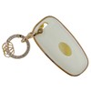 OVIOBOER For Hyundai Key Fob Cover with Keychain, White Soft