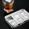 Alipis Stainless Steel Ice Cube Mold - 6 Slot Metal