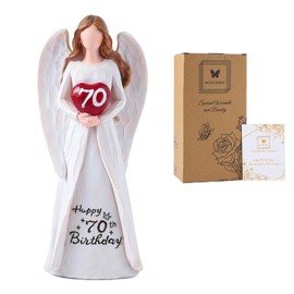 BUTILIVEEN 70th Birthday Gifts for Women-70th Birthday Angel Figurines Decorations