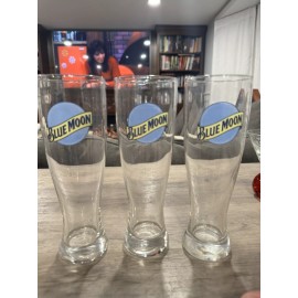 Blue Moon Tall 8.25" Pilsner Glass Bar Pub Brewery Denver CO