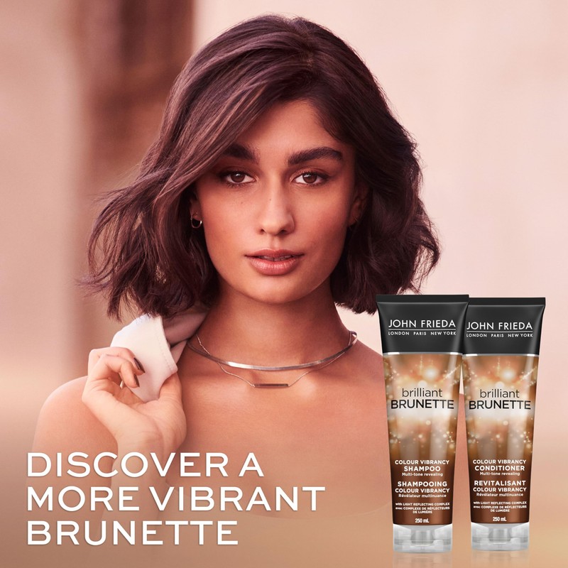 John Frieda Brilliant Brunette Colour Vibrancy Conditioner for Restored Tone