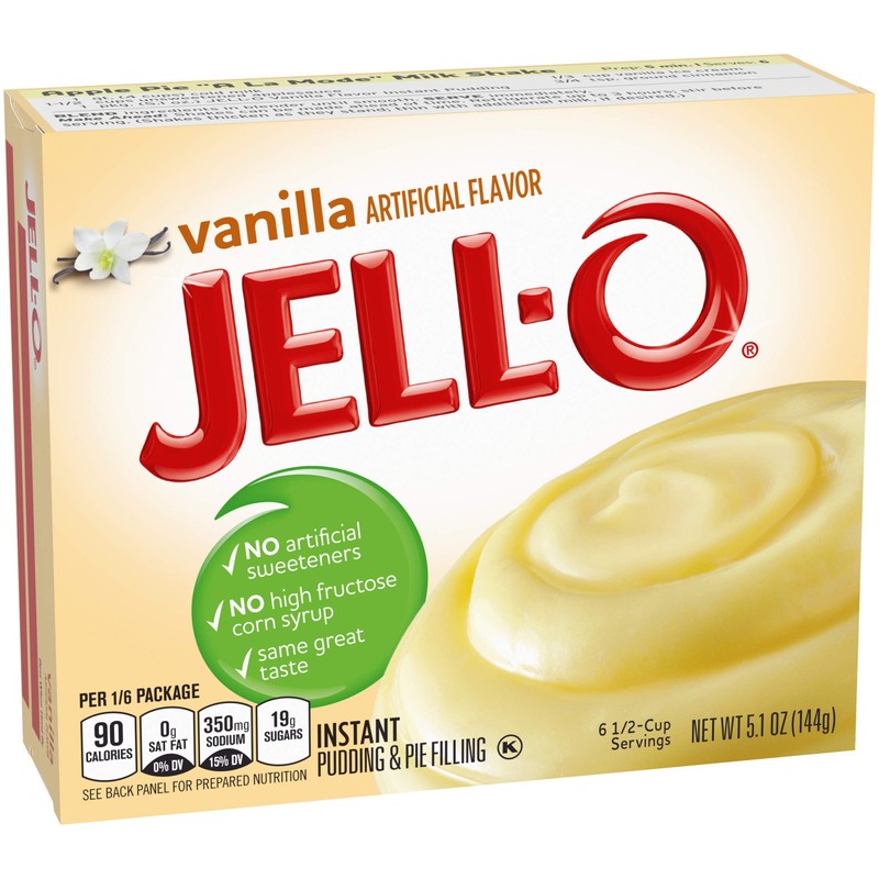 Jell-O Vanilla Instant Pudding Mix 5.1 Ounce Box (Pack of