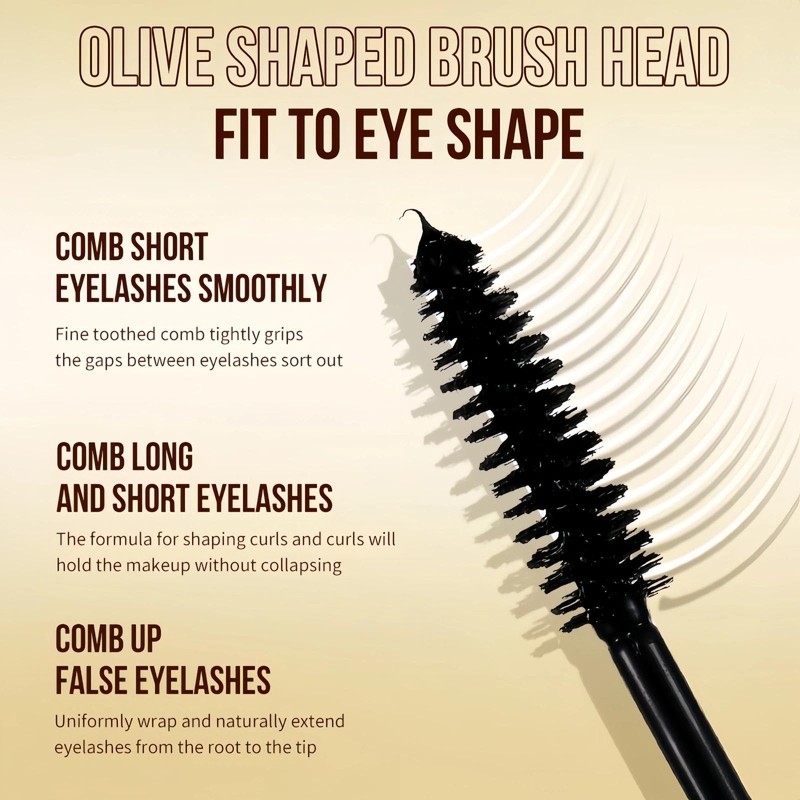 Waterproof Mascara - Black, Volumising & Lengthening Black Mascara, Waterproof