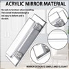 Weysat 4 Pcs Mirror Closet Door Pulls Handle Adhesive Self
