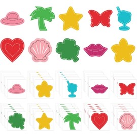 Pegatinas para broncearse y tomar el sol, 500 pegatinas autoadhesivas removibles para el cuerpo, ideales para mujeres y niños. Accesorios para el cuerpo, la cara y la playa en verano.