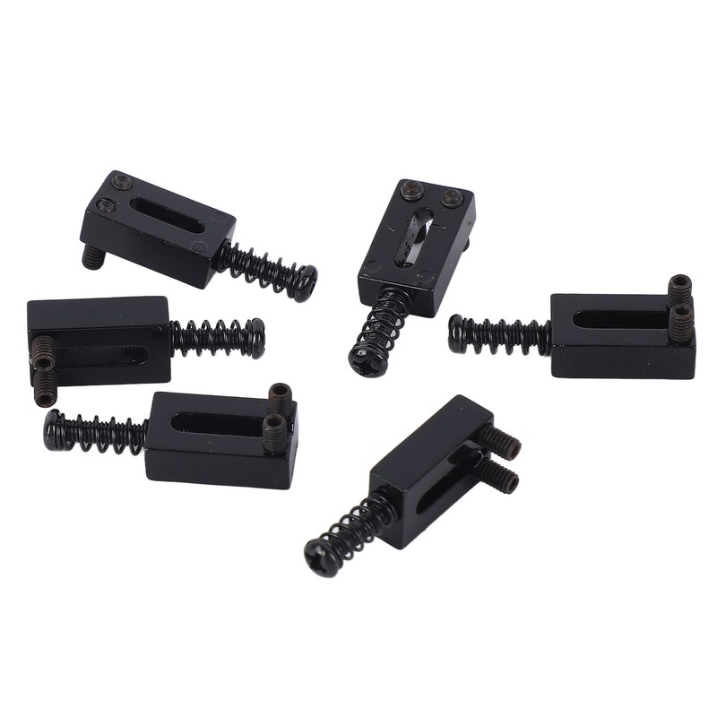 6 Pcs Electric Guitar Bridge Saddle Standard Zinc Alloy Guitar