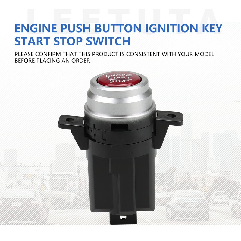 LEETUTA Engine Push Button Ignition Key Start Stop Switch 35881-T0A-G02