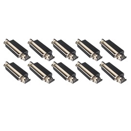 Futheda Pack of 10 DB25 Female Connector DB-25 Female Adapter Converter RS232 25-Pin 2 Rows Computer VGA Cable Adapter Solder Type