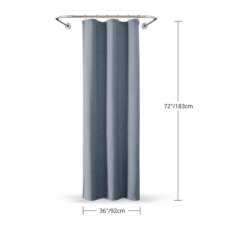 FY&XZH Shower Curtain, Bubble Free Shower Curtain Linen Texture, Soft