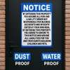 2 Pcs Not Responsible for Accidents or Injuries Sign, 9
