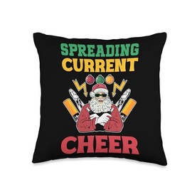 Electrical Wiring Lineworker Electronics Engineer Lineman Throw Pillow