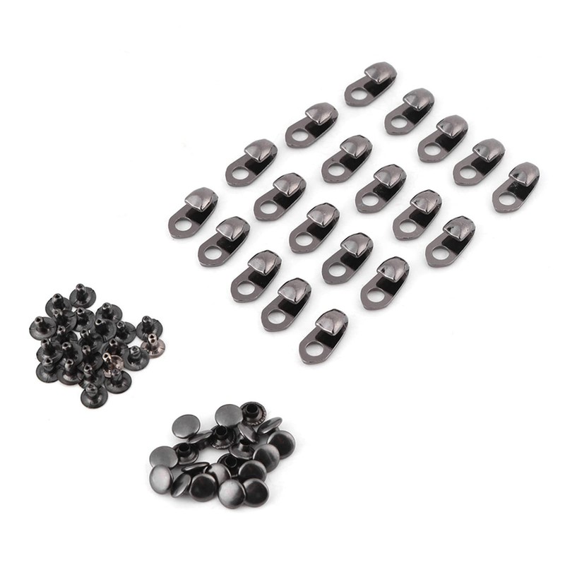Ejoyous Boot Hooks Lace Fittings with Rivets - 20pcs/set for